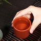 藏壺天下【七夕禮物】 宜興特色紫砂杯主人杯品茗杯茶碗心經(jīng)小杯紅泥紫泥 紅泥款