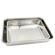 特厚無(wú)磁不銹鋼托盤(pán)加深方盤(pán)長(cháng)方托盤(pán)淺餐盤(pán)廚具烘焙盤(pán)燒烤盤(pán)多用盤(pán)平底盤(pán)深盤(pán)多用盤(pán)茶盤(pán)  3號深托盤(pán) 58X42X9.8cm