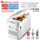 索美特車載小冰箱12V24V220V長(zhǎng)途大貨車卡車?yán)洳叵鋽?shù)顯迷你小家電器戶外 28升雙核白色數(shù)顯款12V24V220V