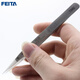 FEITA 陶瓷頭鑷子防靜電耐高溫1800度高精密圓尖頭折角彎形陶瓷可換頭 72MZ 長(cháng)130mm 圓尖頭