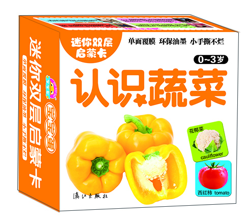 迷你雙層啟蒙卡：認識蔬菜（0-3歲）