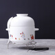 瓷航（CiH） 陶瓷燉盅雙耳雙蓋帶碗燉湯盅陶瓷隔水內膽燉燕窩甜品盅耐高溫湯煲燉盅 卡通中號雙耳雙蓋燉盅配勺+鑷子+蒸架