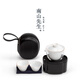南山先生 旅行茶具陶瓷蓋碗茶杯功夫茶具日式便攜茶具辦公茶具套裝 魔術(shù)盒-黑