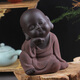 ku-life小僧紫砂茶寵擺件彌勒佛茶玩 茶具配件茶盤(pán)配件 悟經(jīng)