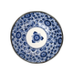 美濃燒（Mino Yaki）創(chuàng)意餐具日式陶瓷菜盤碟子家用餃子壽司意面盤淺盤小盤子 藍華【16.5CM*4.5CM】