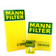 曼牌(MANNFILTER)濾清器濾芯 保養(yǎng)濾芯/套裝 適用于 以尺碼為準(zhǔn) 高爾夫7 1.4T 機(jī)濾+空濾+空調(diào)濾清器 三濾套