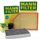 曼牌濾清器（MANNFILTER） 適用于沃爾沃車(chē)系濾清器 濾芯 保養套餐 保養套裝 空氣濾芯+空調濾芯 沃爾沃XC60 2.0T
