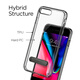 SPIGEN 保險(xiǎn)杠手機(jī)殼硅膠透明保護(hù)套輕薄新款適用于蘋(píng)果iPhone8/7/7Plus 5.5英寸透明黑灰?guī)тX合金支架