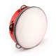 樂(lè )林源奧爾夫打擊樂(lè )器卡通鈴鼓手拍鼓兒童樂(lè )器仿羊皮手鼓幼兒園音樂(lè )拍鼓 7寸直徑17.5cm（紅色）