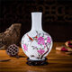 睿諾 景德鎮(zhèn)陶瓷器家居飾品花插擺件客廳餐廳裝飾工藝品薄胎花瓶辦公室博古架花瓶小擺設(shè)品馬到成功水培花瓶 水點桃花【天球】