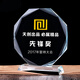 忐忑 創(chuàng)意水晶獎(jiǎng)杯獎(jiǎng)牌定做八角擺件獎(jiǎng)品免費(fèi)刻字定制授權(quán)牌授權(quán)書 高度16cm