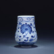 LICHEN 景德鎮(zhèn)迷你陶瓷花瓶創(chuàng)意工藝品家居客廳裝飾擺件擺設(shè) 福瓶