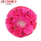 AiChoice兒童舞蹈頭花盤(pán)頭發(fā)發(fā)網(wǎng)女童頭飾跳舞網(wǎng)兜芭蕾演出發(fā)飾女孩飾品 玫紅色