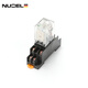 諾宜小型中間繼電器 AC/DC12V24V220V380V小型繼電器 HH52P8腳銀觸點 DC 24V(繼電器+底座)