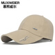 慕熙威爾棒球帽子男女加長(cháng)帽檐防風(fēng)韓版運動(dòng)休閑潮戶(hù)外運動(dòng)春夏季釣魚(yú)帽遮陽(yáng)帽 卡其色 可調節大小