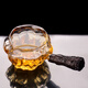 康韻 耐熱玻璃公道杯耐高溫加厚玻璃茶海實(shí)木側把公道杯玻璃茶具配件 04款百財核桃公道杯
