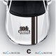 獨步者車(chē)貼 汽車(chē)貼紙引擎蓋裝飾車(chē)門(mén)側裙車(chē)頭蓋劃痕貼機蓋貼改裝拉花 C款【機蓋貼】