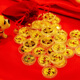 國華首飾黃金足金壓歲錢兔子佳品新年賀歲狗金幣豬生肖擺件鼠紀(jì)念幣收藏 金兔 約5.01克