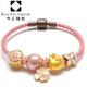 今上珠寶hellokitty手鏈黃金轉(zhuǎn)運(yùn)珠女12生肖紅繩兒童 定價(jià) 粉色-黃金hellokitty貓手鏈