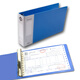 富得快 PP財務(wù)票據夾  文件夾資料夾 2孔兩孔孔夾 雙夾彈簧夾 壓力夾 增值稅用發(fā)票夾 送貨夾  CB211藍色【A5 11孔電腦夾】?jì)蓚€(gè)裝 官方標配