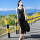 沙灘裙海邊度假巴厘島海灘裙夏裝新款女裝碎花吊帶雪紡連衣裙長(cháng)裙 圖片色XZ18D828 L