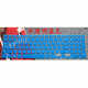 升派（ESPL） 戴爾筆記本電腦鍵盤(pán)保護膜貼 Inspiron15H-1528 靈越15-7537 半透明藍色