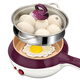 領(lǐng)銳（lingrui） 煎蛋器蒸蛋器煮蛋器自動(dòng)斷電迷你不沾鍋插電煎蛋鍋蒸蛋機煮雞蛋神器蛋羹多功能 XB-3106 紫色 ( 不銹鋼蒸籠 )