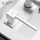 科恩納（Coenna）石英石水槽皂液器全銅方型泵頭 廚房洗潔精瓶子洗菜盆配件 珍珠白