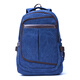 SMOPEN杉美 戶(hù)外休閑雙肩背包 水洗帆布男女登山包 電腦包書(shū)包旅行包 藍色-JD發(fā)貨