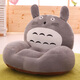 木頤竹 卡通沙發(fā)大人座椅坐墊毛絨玩具懶人換鞋凳超大號寶寶禮物可拆洗 灰色龍貓 50*50厘米款