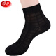 浪莎襪子 男士精梳棉襪子新款春夏季薄款網(wǎng)眼透氣棉襪中筒商務(wù)男襪6雙 L5508深色 6雙 均碼 （39-44）