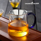創(chuàng  )典（CHUANGDIAN） 玻璃公杯大號公道杯加厚濾茶杯帶304不銹鋼茶漏分茶器茶海 CD-557T