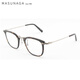 masunaga增永眼鏡男女經(jīng)典款日本進(jìn)口手工時(shí)尚超輕鈦+板材近視鏡框GMS806 #11 玳瑁色