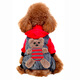 寵物圈（PETCIRCLE）冬季狗狗衣服泰迪衣服秋冬裝小狗寵物貴賓四腳衣服萌寵服裝狗衣服 紅色款 XS胸34背20cm 體重1-3斤