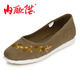 內(nèi)聯(lián)升 女布鞋春夏秋手工千層底亞麻海元女鞋時(shí)尚休閑老北京布鞋 8726A 黃花 36