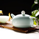 華光國瓷 華青瓷功夫茶具套裝 骨瓷茶具8件套裝 高端禮品裝 青茂