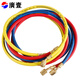 1.5米家用汽車(chē)空調(diào)維修加氟管 三色高壓冷媒管加液管英制134A冷媒表管