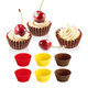 tescoma蛋糕模具麥芬烘焙硅膠模具果凍模具蛋糕紙杯