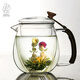 九土耐熱玻璃茶壺煮茶壺帶過(guò)濾內(nèi)膽泡茶壺花茶壺個(gè)人功夫茶具套裝 新升級(jí)玻璃壺