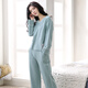 沐晴軒 2024春秋季全棉長(cháng)袖睡衣女純棉可外穿休閑家居服套裝