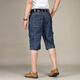 AIX·CLASIC夏季品牌牛仔褲男士短褲七分多口袋工裝寬松直筒耐磨大碼戶(hù)外薄款 753-1（第2款） 34 專(zhuān)柜正品
