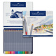 輝柏嘉（Faber-castell）水溶性彩鉛筆24色專業(yè)手繪美術(shù)生專用藍鐵盒彩色鉛筆Goldfaber Aqua系列114624美術(shù)生專用寫生