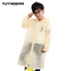 Tutngear 輕便雨衣 男女旅游時(shí)尚輕便防水長款加厚雨披 波點(diǎn)黃(兒童)