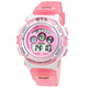 手表50米防水兒童電子表 時(shí)尚學(xué)生表計時(shí)表 多功能七彩夜光燈日歷鬧鐘游泳運動(dòng)表 粉色小款