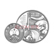 上海集藏 中國金幣2014年中法建交50周年金銀紀念幣  中法金銀幣 1盎司銀幣