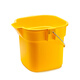 都倍力（DOPLAY） 方圓塑料大水桶儲水桶 14L家用洗墩布手提車(chē)載釣魚(yú)戶(hù)外 黃色090106