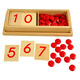 CANSMARTER蒙氏數學(xué)早教數字與籌碼蒙臺梭利教具木質(zhì)1-10奇偶數幼兒園玩具 數字與籌碼國際版