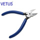 VETUS 5寸電子斜咀鉗 6寸塑膠水口鉗 鋼絲鉗 加硬合金鋼刀口硬度67° 可剪鋼絲鉗子 PL-725  5寸塑膠水口鉗