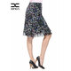 邢氏女裝 夏季新款雪紡半身裙夏裙子短裙高腰顯瘦 心形五彩花 40(165/74B)