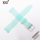KHZ手表配件Swatch斯沃琪表帶超薄系列硅膠表帶適用于SFK397 SFK360 SFK361 天藍(lán)色